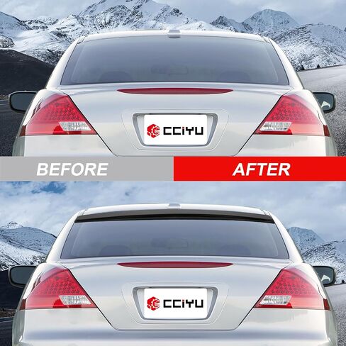 cciyu Roof Spoiler Fits for 2003-2007 for Honda Accord Rear Window Roof Spoiler(ABS Glossy Black) in Saudi Arabia