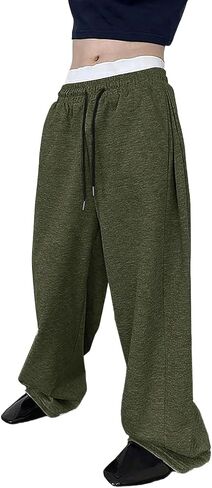 Baggy Sweatpants for Men Loose Wide Leg Lounge Sweatpants Athletic Elastic Waist Drawstring Yoga Gym Track Pants in Saudi Arabia