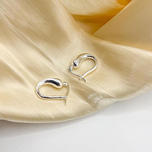 أقراط حلقية من الفضة الإسترليني عيار 925 للنساء أقراط صغيرة على شكل حرف U خفيفة الوزن كلاسيكية أقراط فوق الأذن in Kuwait