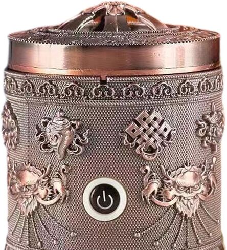 Generic Alloy Incense Burner Incense Holder Quick Heating Portable New Year Gift Decor Accessories Ornament for Bedroom Tea Table, Bronze in Saudi Arabia