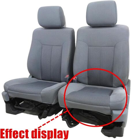 NLQR Driver and Passenger Side Bottom & Top Back Cloth Seat Covers & Driver Bottom Foam Cushion Compatible with Ford F150 2011 2012 2013 2014 in Saudi Arabia