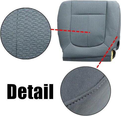NLQR Driver and Passenger Side Bottom & Top Back Cloth Seat Covers & Driver Bottom Foam Cushion Compatible with Ford F150 2011 2012 2013 2014 in Saudi Arabia