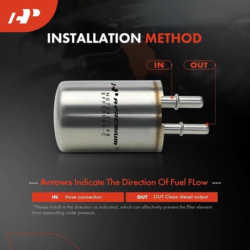 A-Premium Fuel Filter Compatible with Chevrolet Camaro 2017-2019 2.0L & Cadillac ATS 2013-2019 in Saudi Arabia