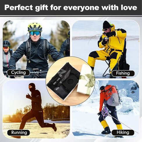 5 Pcs Winter Cycling Warm Accessories Skull Cap Helmet Liner, Shoe Covers, Socks, Gloves Arm Warmer for Men Women in Kuwait