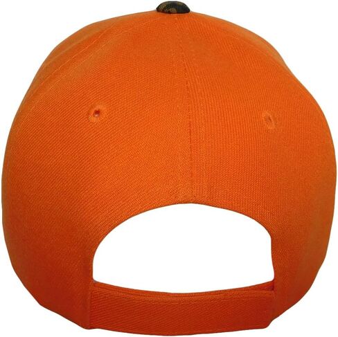 Deer Hunter Camouflage Front Orange Back Polyester Adjustable Embroidered Baseball Ball Cap Hat in Saudi Arabia