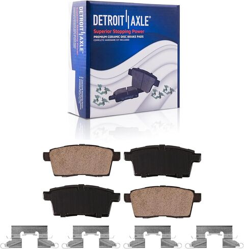 Detroit Axle - Brake Kit for Mazda 2007-2012 CX-7 Front & Rear Disc Brake Rotors Ceramic Brakes Pads 2008 2009 2010 2011 Replacement in Saudi Arabia