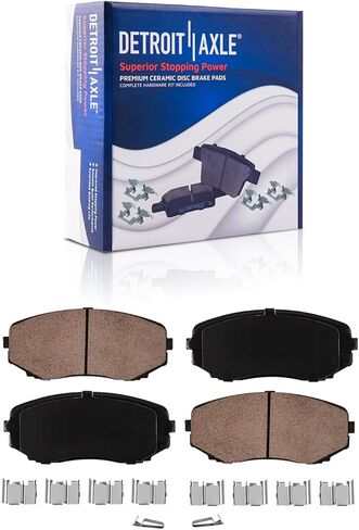 Detroit Axle - Brake Kit for Mazda 2007-2012 CX-7 Front & Rear Disc Brake Rotors Ceramic Brakes Pads 2008 2009 2010 2011 Replacement in Saudi Arabia