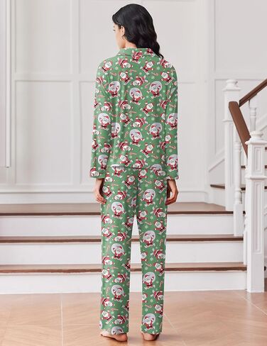 Ekouaer Women Pajamas Set Long Sleeve Sleepwear Button Down Pjs Soft 2 Piece Loungewear with Long Pants in Saudi Arabia