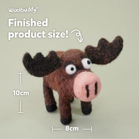 مجموعة لباد إبرة Woolbuddy - مجموعة صوف للفنون والحرف اليدوية للمبتدئين، والمشروعات العائلية - ممتعة وسهلة ومجزية. (قطة) in Kuwait
