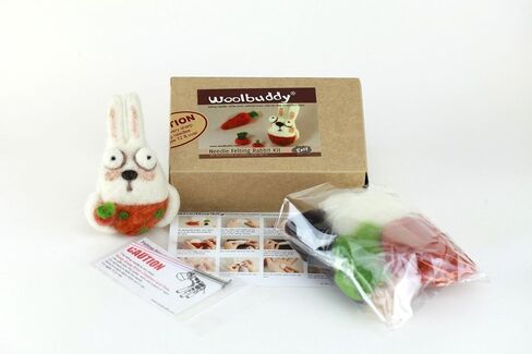 مجموعة لباد إبرة Woolbuddy - مجموعة صوف للفنون والحرف اليدوية للمبتدئين، والمشروعات العائلية - ممتعة وسهلة ومجزية. (قطة) in Kuwait