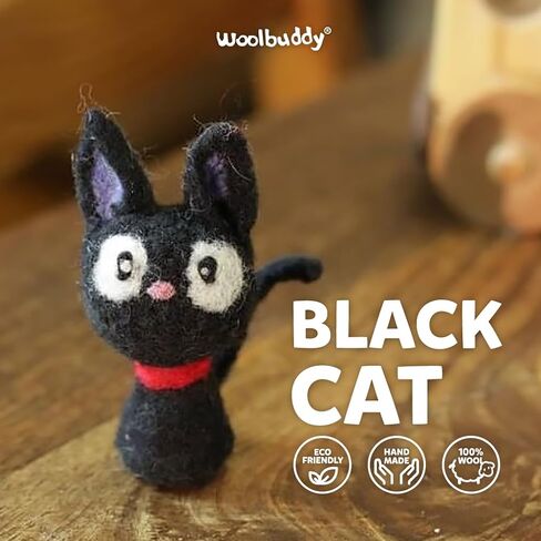 مجموعة لباد إبرة Woolbuddy - مجموعة صوف للفنون والحرف اليدوية للمبتدئين، والمشروعات العائلية - ممتعة وسهلة ومجزية. (قطة) in Kuwait