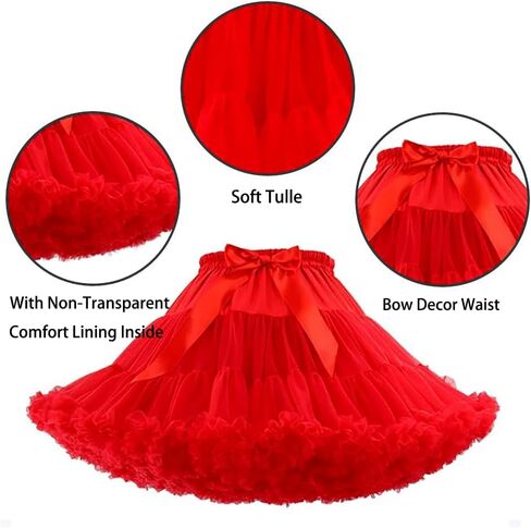 Women’s Petticoat Skirts Short Tulle Underskirts Chiffon Half Slips Fluffy Ballet Dress in Saudi Arabia
