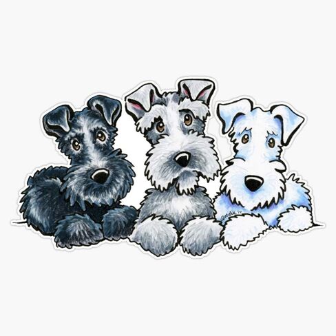 Magnet Schnauzer Company Vinyl Waterproof Magnetic Sticker Vinyl Waterproof Magnet Decal Car 5" in Saudi Arabia