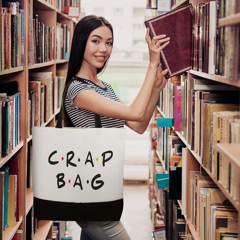 Cunno 2 Pcs Canvas Reusable Grocery Bags - Friends TV Show Gifts & Merch in Saudi Arabia
