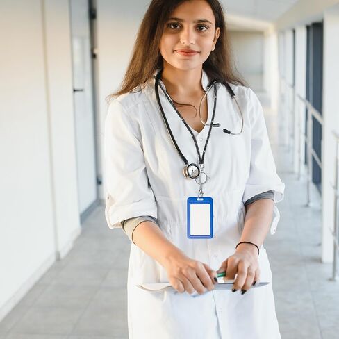 Bling Lanyard, 31.5'' White Lanyards for Women Rhinestone Office Lanyard Round Crystal Neck Strap Lanyard with Metal Clasp & Keyring for Id Badge Holder Id Card Keys Strap (White) in Kuwait