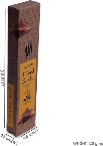 Natural Sandal Harmony: Pure Sandalwood Agarbatti Incense Sticks (Pack of 50) | Embrace Tranquility with Every Scented Breath in Saudi Arabia