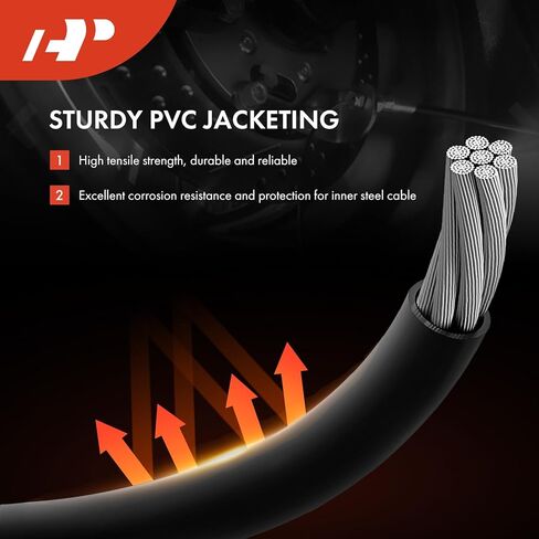 A-Premium Rear Driver or Passenger Side Parking Brake Cable Assembly Compatible with Ford, Lincoln & Mercury Models: 2006-2012 Fusion, 2007-2012 MKZ, 2006 Zephyr, 2006-2011 Milan, FWD in Saudi Arabia