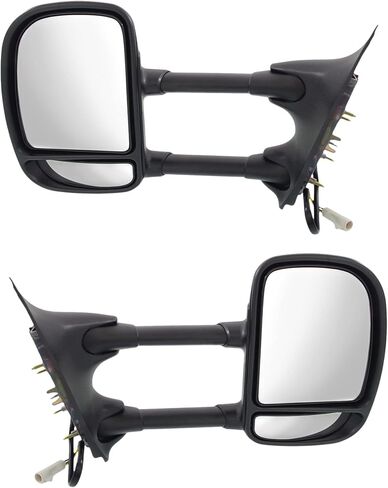 Garage-Pro Driver & Passenger Side Power Towing Mirrors, Blind Spot Mirrors 2 Pack for Ford F-250 F-350 F-450 F-550 Super Duty 1999-2007 Non-Heated Textured in Saudi Arabia