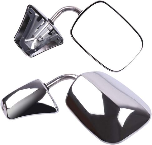OCPTY Driver And Passenger Side View Mirrors Compatible With 1973-1991For Chevy Blazer Suburban 1973-1987 Pickup Truck1988-1991 Pickup Truck1978-1991 Van Metallic Finish Manual Fold Non-Heated Abs in Saudi Arabia