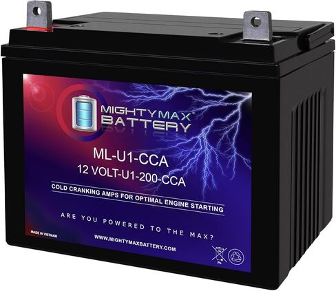 Mighty Max Battery ML-U1 12V 200CCA Battery for Bobcat Textron ZT-125 0Turn Lawn Mower in Saudi Arabia