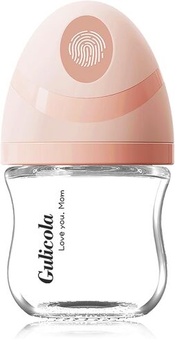 Natural Small Glass Baby Bottle 3 oz, Very Slow Flow Nipple, 1 pk - White in Kuwait