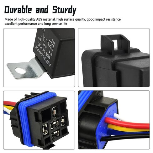 56055667AB Electrical Relay with Wiring Harness Compatible with Jeep Wrangler 2009-2016, Engine Cooling Fan Motor Relay Replace 56055667AA 56055667AB 56046958AB 56046958AA in Kuwait
