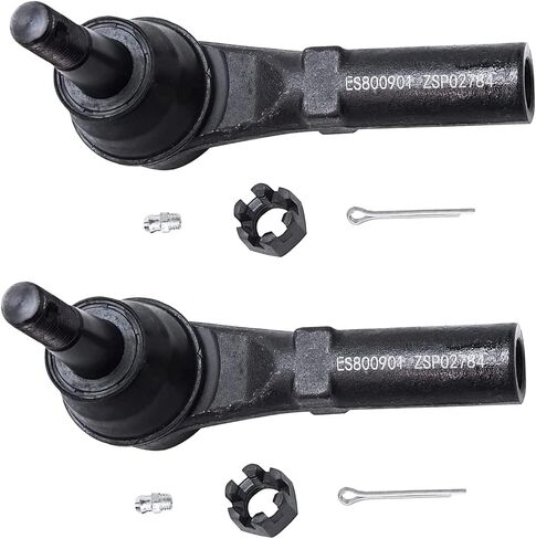 Detroit Axle - Front 2pc Tie Rods for 11-19 Chevrolet Silverado GMC Sierra 2500 3500 HD, 2 Outer Tie Rod Ends 2011 2012 2013 2014 2015 2016 2017 2018 2019 Replacement in Saudi Arabia
