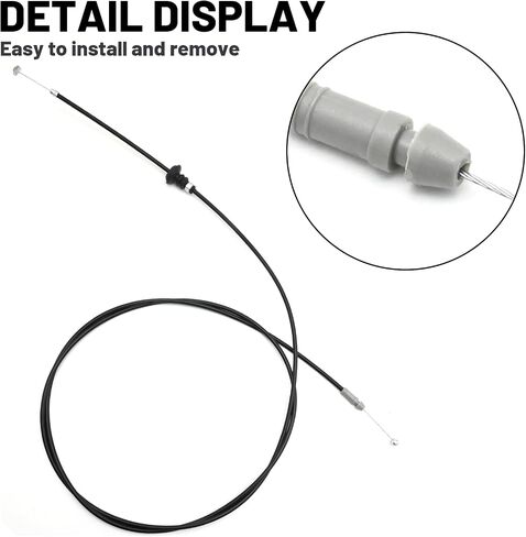 53630-52110 Hood Latch Lock Control Cable, Replacement for Toyota Yaris 1.5L All Models 2006-2016, Replacement for Scion xD 1.8L 2008-2014, Replaces 5363052110 in Saudi Arabia