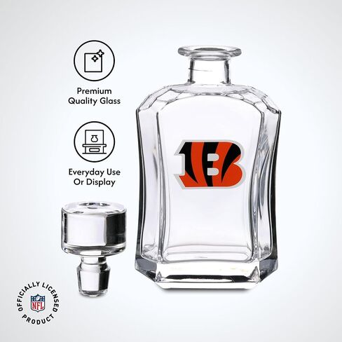 The Memory Company | Licensed NFL 26oz Decanter with Team Emblem in Kuwait