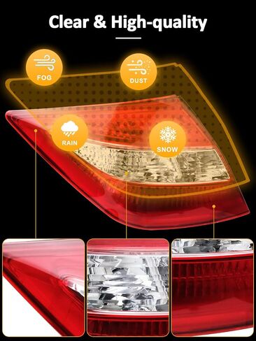 أضواء الذيل متوافقة مع Honda Crosstour 2010 2011 2012، الضوء الخلفي لإشارة الانعطاف للفرامل اليمنى، استبدال المصباح الخلفي من جانب الركاب in Kuwait