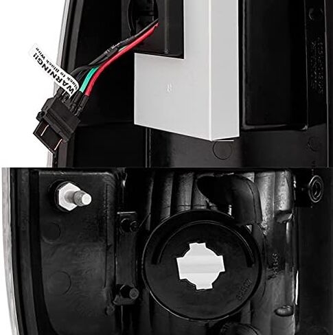 AKKON - لـ 08-16 Ford F-Series Superduty بيك اب شاحنة خلفية سوداء LED أضواء خلفية استبدال مصابيح الفرامل in Saudi Arabia