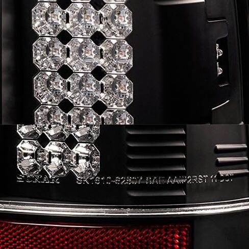 AKKON - لـ 08-16 Ford F-Series Superduty بيك اب شاحنة خلفية سوداء LED أضواء خلفية استبدال مصابيح الفرامل in Saudi Arabia