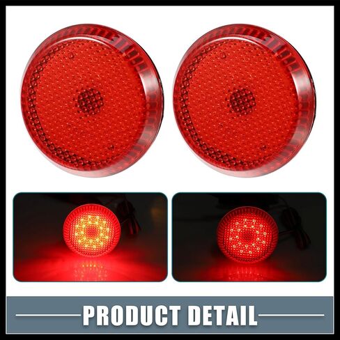 Rear Bumper Reflector Fog Brake Tail Light 81910-02040 8191002040 Red LED for Toyota Corolla 2009-2010 Plastic Red Lens (Set of 2) Durable Material in Saudi Arabia