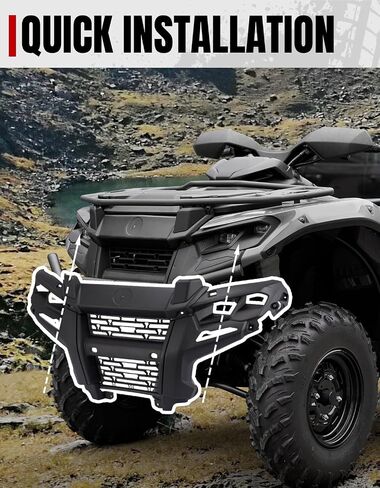 شبكة أمامية A & UTV PRO لـ Can-Am Outlander 500 700 2023-2025، واقي فرشاة مدمج لملحقات Can Am Outlander PRO/MAX/DSP/XT/X MR 2023 2024 2025، استبدال #705013201 in Saudi Arabia