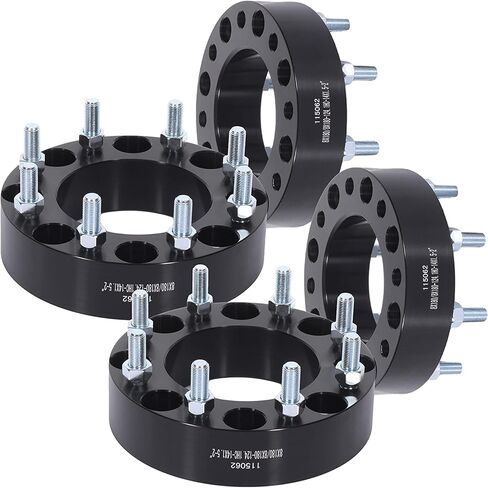 SCITOO 2Pcs Wheel Spacers 2 inch 8x180 Bore 124.1mm Studs 14x1.5 8 Lug Wheel Spacers Adapters Fit for for Chevrolet Silverado 2500 Silverado 2500 HD Silverado 3500 HD for GMC Sierra 2500 HD in Saudi Arabia