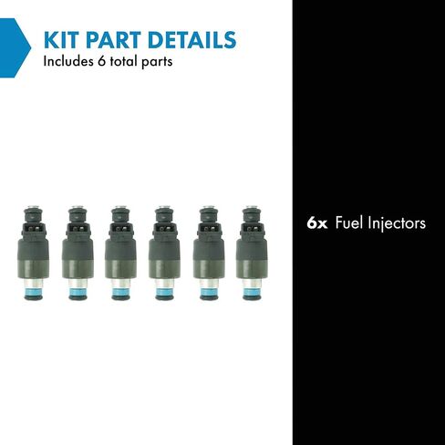TRQ Fuel Injector Set Compatible with 1985-1994 Buick Cadillac Chevrolet Oldsmobile Pontiac in Saudi Arabia