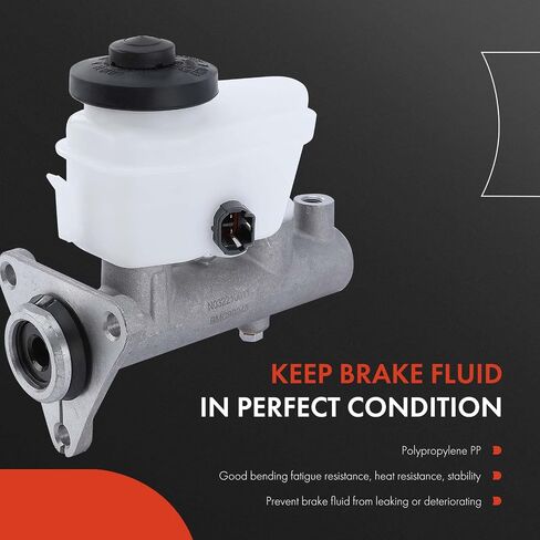 A-Premium Brake Master Cylinder with Reservoir and Cap Compatible with Toyota Vehicles - Camry 1992 1993 1994 - Replaces# 4720133030, 4720106010 in Saudi Arabia