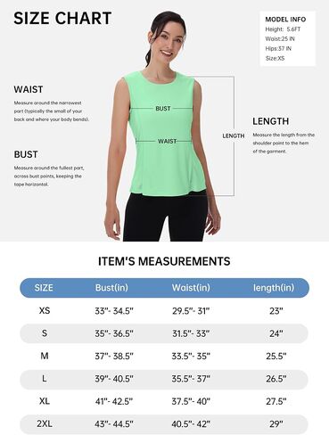 Women's Workout Tank Tops Sleeveless Athletic Shirt Loose Fit for Running Tennis Yoga in Saudi Arabia