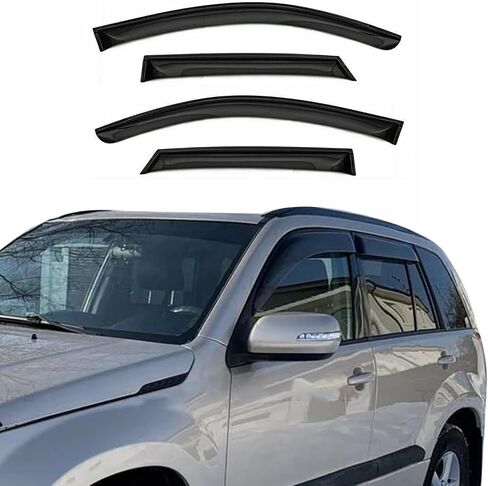 OMAC Window Visor Vent Rain Deflector for Suzuki Grand Vitara 2006-2013 Smoke 4 Pcs in Saudi Arabia
