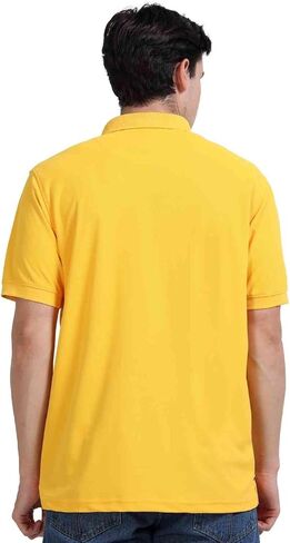 AMIGOS Golfer Men's Polo T-Shirts, Comfortable Activewear with Snap Button & Contrast Placket in Saudi Arabia