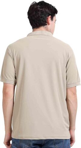 AMIGOS Golfer Men's Polo T-Shirts, Comfortable Activewear with Snap Button & Contrast Placket in Saudi Arabia