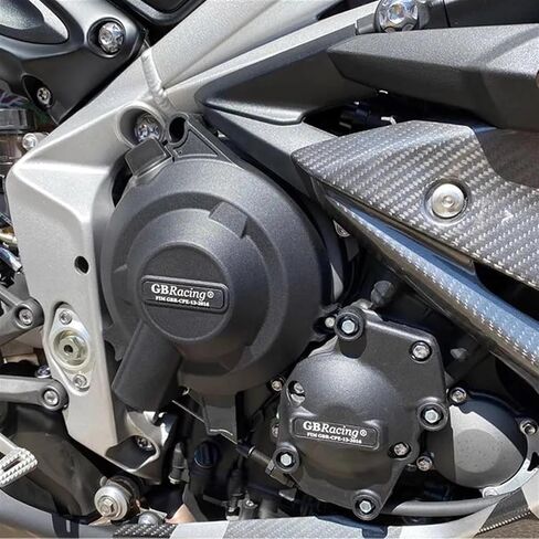 Motorcycle stator crankcase for Case GBRacing for Triumph Street Triple 765 S R RS 765R 765RS 2023-2024 Motorcycle Engine Guard Stator Guard(1 Set-BK) in Saudi Arabia
