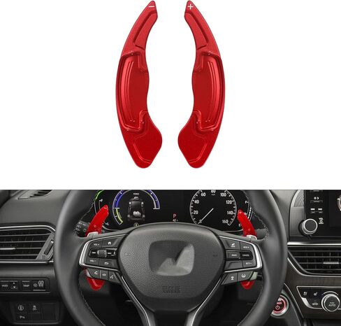 x xotic tech Black Forged Pattern Paddle Shifter Extensions Cover Trim Compatible with Honda Civic 10th Gen Accord 9th 10th Gen Odyssey CR-V Insight or Acura TL in Saudi Arabia