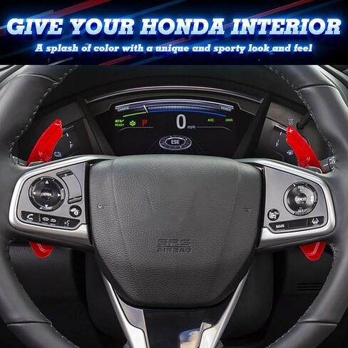 x xotic tech Black Forged Pattern Paddle Shifter Extensions Cover Trim Compatible with Honda Civic 10th Gen Accord 9th 10th Gen Odyssey CR-V Insight or Acura TL in Saudi Arabia