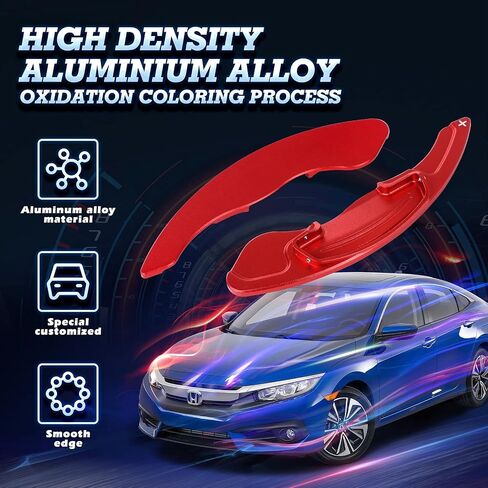 x xotic tech Black Forged Pattern Paddle Shifter Extensions Cover Trim Compatible with Honda Civic 10th Gen Accord 9th 10th Gen Odyssey CR-V Insight or Acura TL in Saudi Arabia
