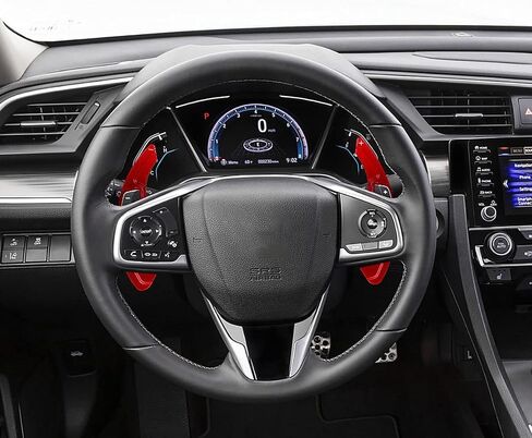 x xotic tech Black Forged Pattern Paddle Shifter Extensions Cover Trim Compatible with Honda Civic 10th Gen Accord 9th 10th Gen Odyssey CR-V Insight or Acura TL in Saudi Arabia