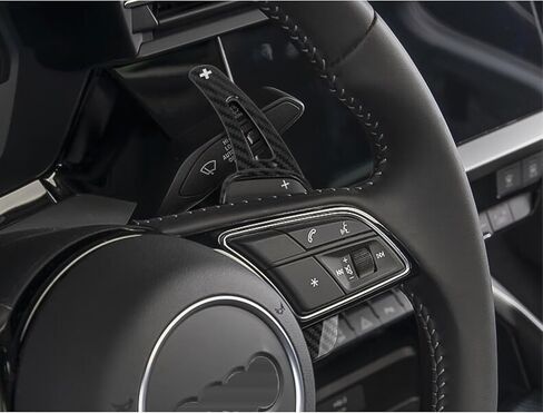 x xotic tech Silver Paddle Shifter Extensions Interior Shift Cover Trim Compatible with Audi A3 A4 A5 Q3 Q5 Q7 Q8 S3 S4 S5 SQ5 SQ7 SQ8 TT TTS in Saudi Arabia