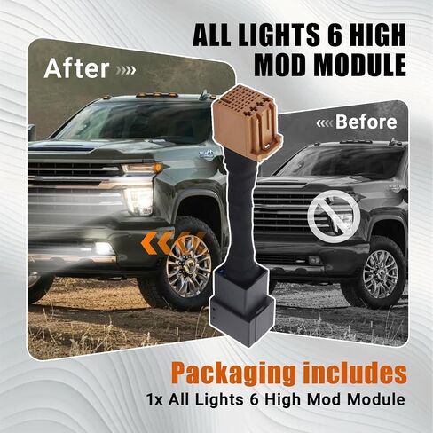 All Lights 6 High Mod Module Compatible with Chevy Equinox Silverado 1500 2500 3500 Tahoe Suburban, GMC Sierra 1500 Yukon Terrain, Buick Envision Plug and Play in Saudi Arabia