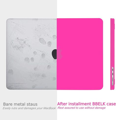 B BELK Compatible with MacBook Air 13 inch Case 2026 2025 2024 2023 2022 M4 M3 M2 A3240 A3113 A2681, Plastic Hard Shell Case+Keyboard Cover+Screen Protector for MacBook Air 13.6 inch Case, Marsala Red in Kuwait