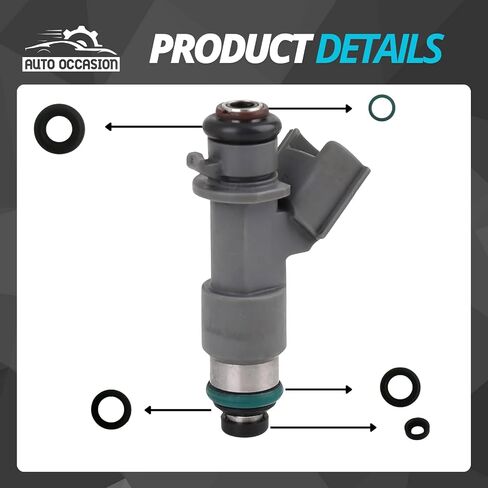 Fuel Injector Seal Kit Compatible with 2017-2020 Acura MDX 3.0L 2007-2013 Acura MDX 3.7L V6 Replace 16450R70A01 6 Pack in Saudi Arabia